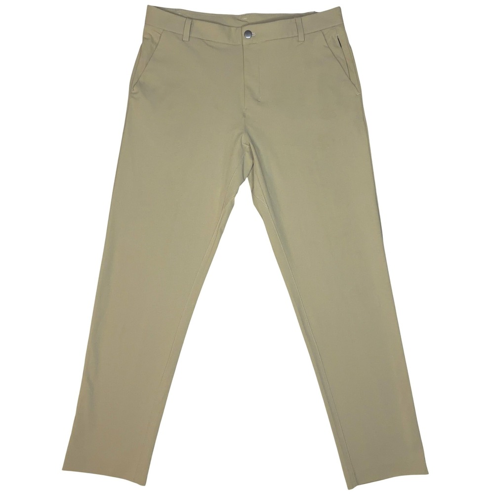 Lululemon Commission Pant Mens 33 Tan Warpstreme M5711S Chino - Picture 3 of 8
